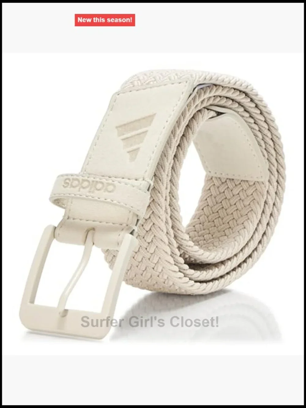 Golf Braided Stretch Belt - 70% Recycled Polyester, Metal Pin Buckle